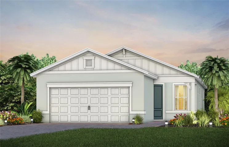 Exterior Design. Artistic rendering for this new construction home. Pictures are for illustrative purposes only. Elevations, colors and options may vary.
