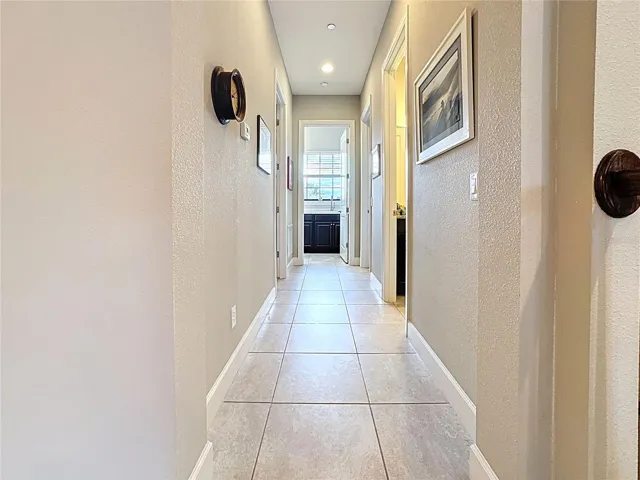 Hallway to Private Bds &amp; Laundry Rm