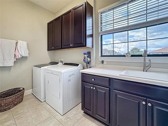 Laundry Rm W/ Cabinetry &amp; Large Sink
