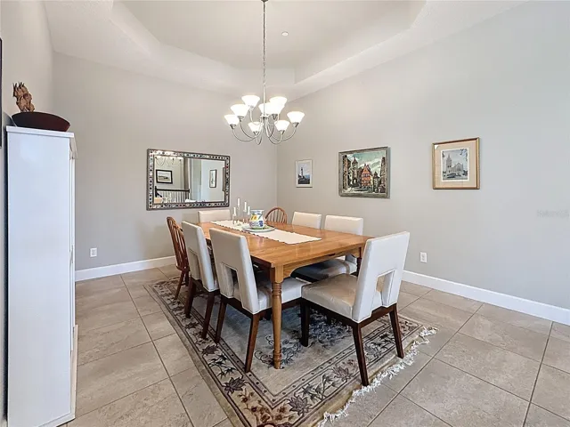 Dining Rm w/ Ceramic Tile