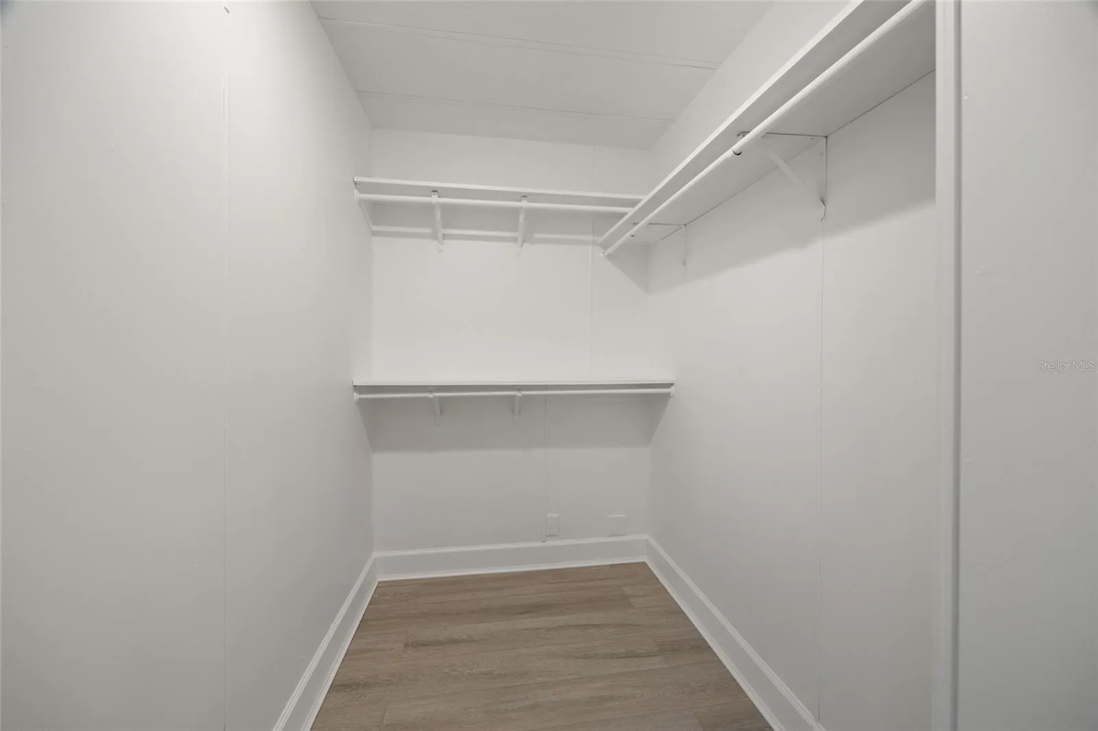 Freshly Painted Master Walk-In Closet
