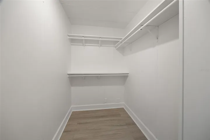 Freshly Painted Master Walk-In Closet