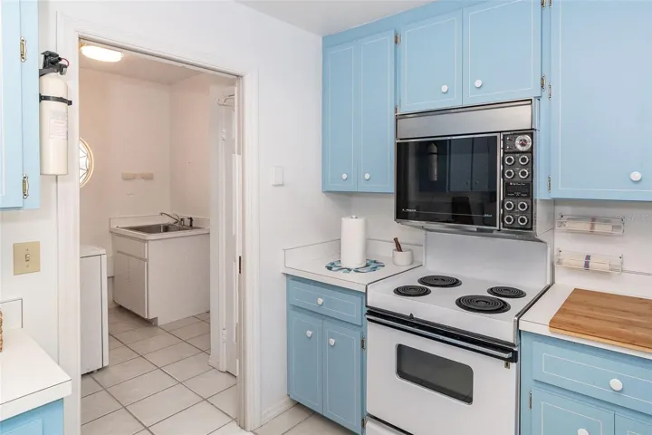 Laundry and garage entrance off kitchen