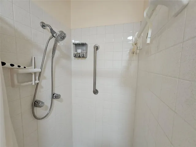 Shower in Primary bathroom