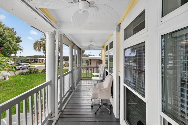 Screened front porch