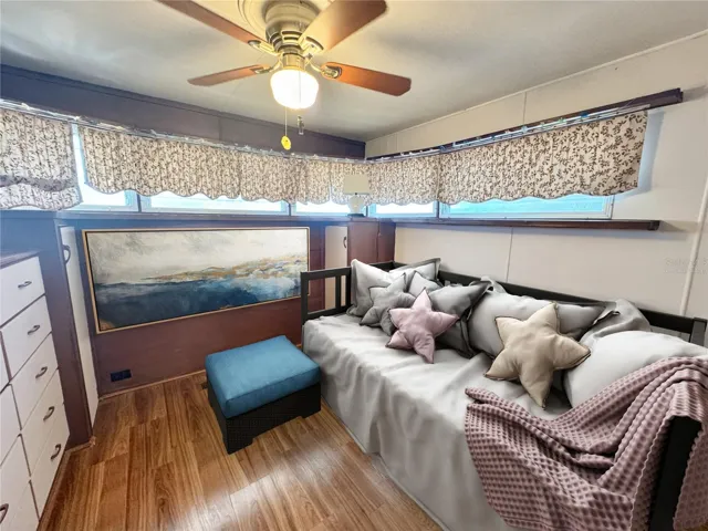 Virtually staged bedroom