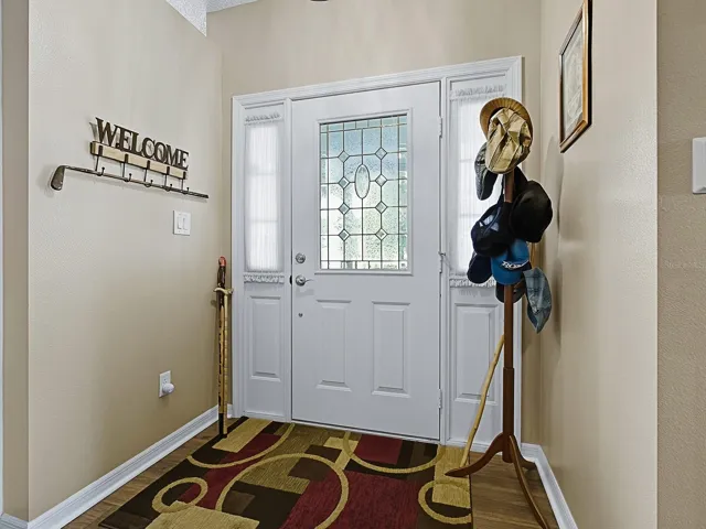 Foyer with plenty of natural light