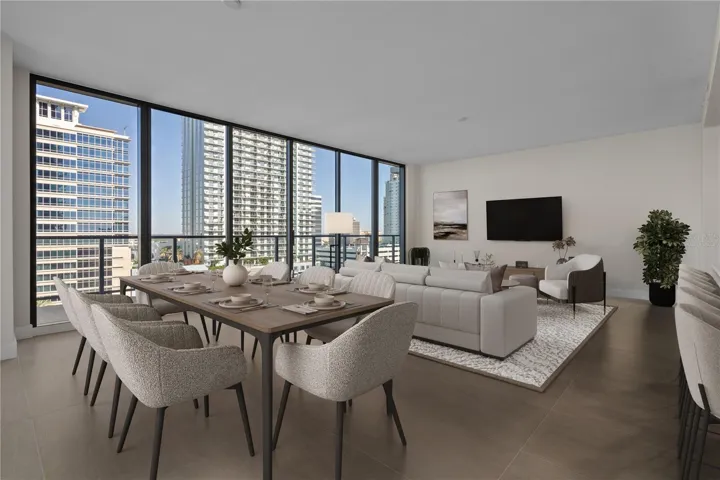 Dining Area Virtually Staged