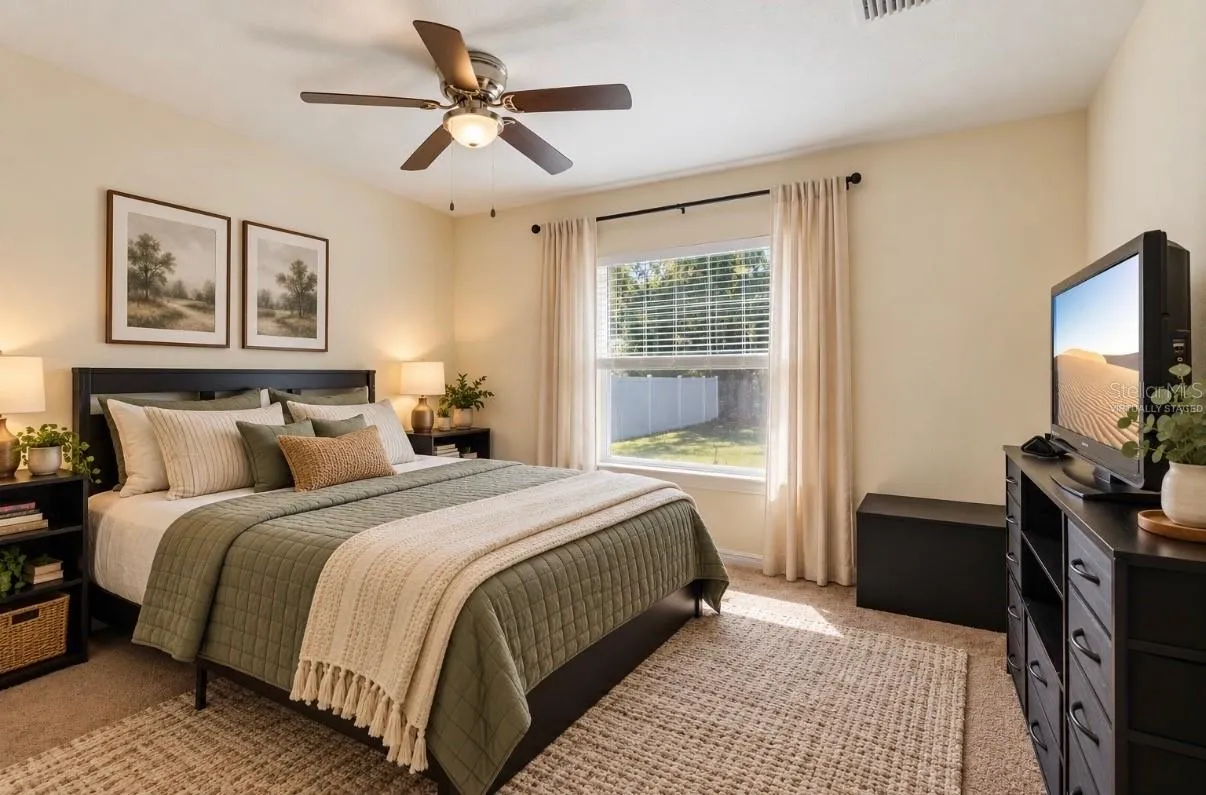 "Virtually Staged" Bedroom 1