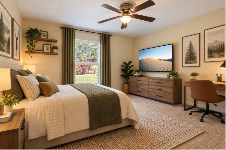 "Virtually Staged" Bedroom 2