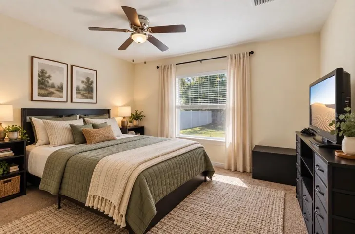 "Virtually Staged" Bedroom 1
