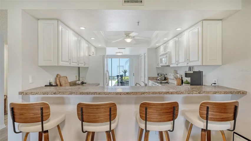 Counter Seating Looking Into Kitchen