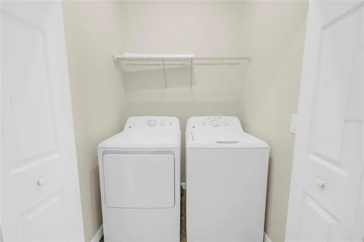 Interior laundry area