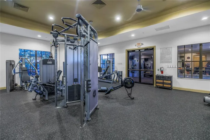Exercise equipment at the gym