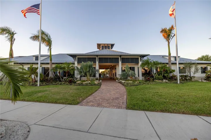 Main club house, gym location, pool on Manatee River, Outdoor kitchen area,