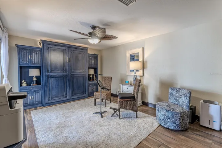 This spacious second bedroom includes both a walk-in and a standard closet, providing excellent storage and flexibility for guests or everyday use.
