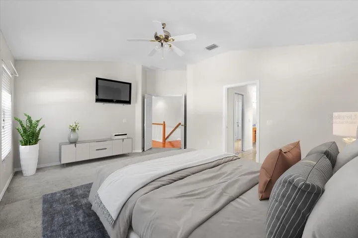 Primary Bedroom virtually staged