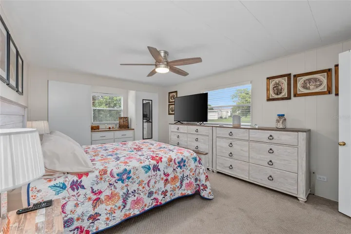 SPACIOUS PRIMARY SUITE WITH THREE CLOSETS – RARE STORAGE CAPACITY