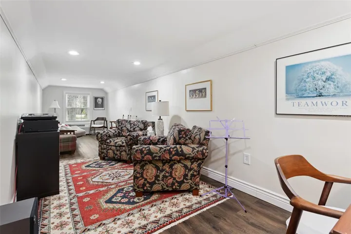 Bonus room above garage.