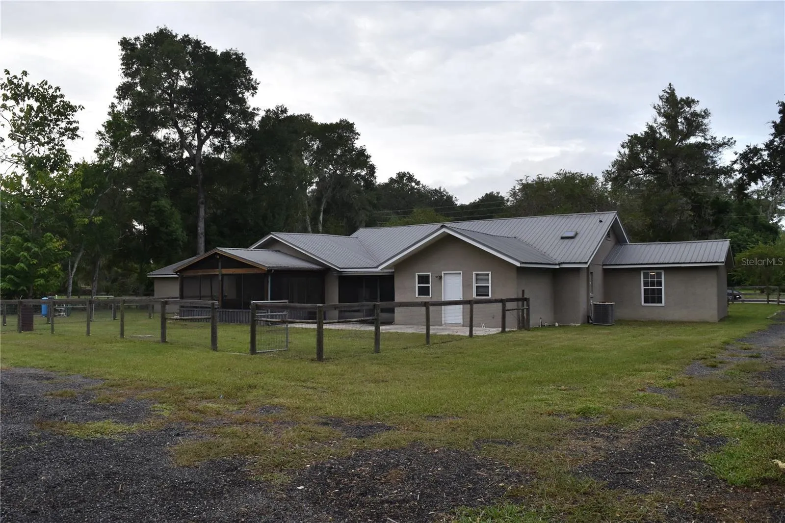 Backyard view of the House