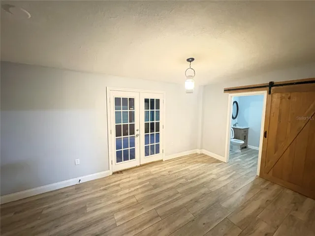Family Room with French doors to Patio