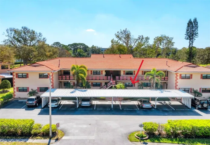 Front of building. Carport space right in front of unit.