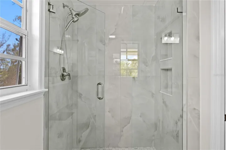 Primary bathroom shower