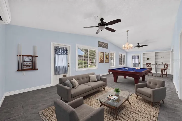 Virtually staged Florida Room