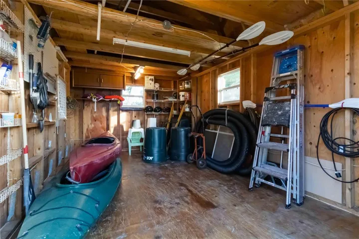 Storage Shed with Electric.