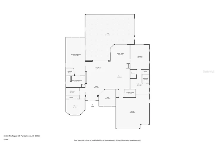 Floor Plan of the interior of home.