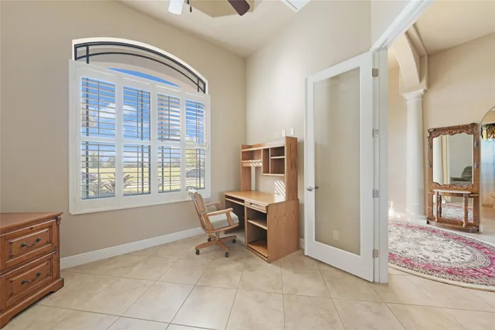 Office to right of front entrance.