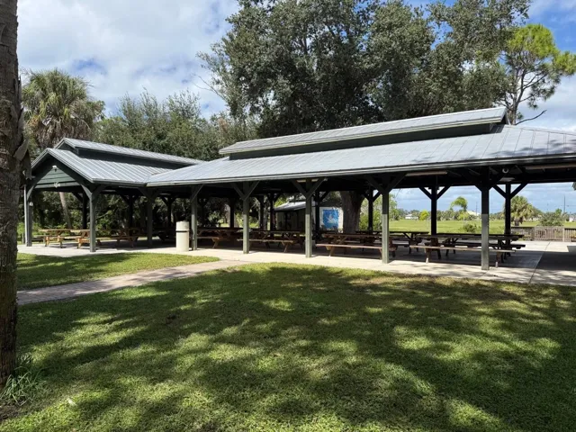 Pavilion in the park.