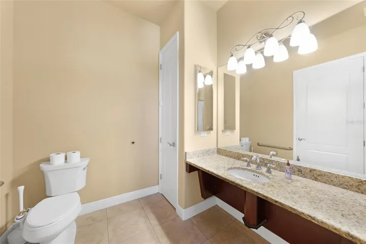 2nd master en-suite bath. The sink area is a little lower and was accessible for a wheel chair.