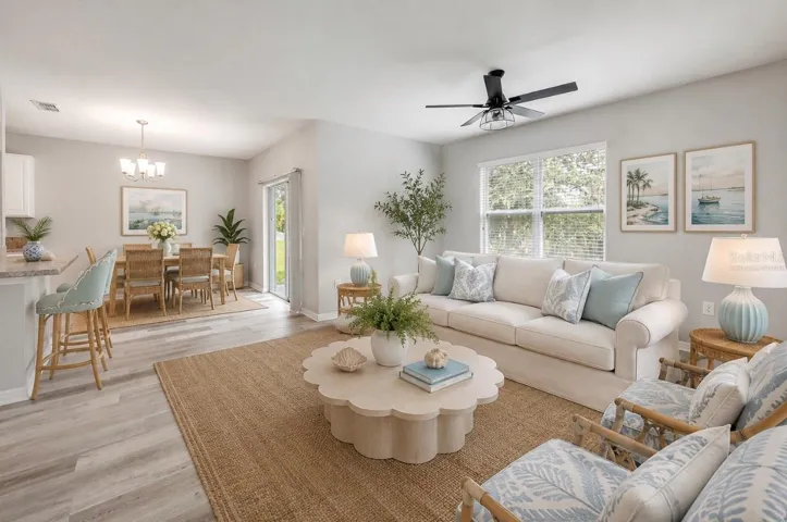 Virtually Staged Living Room