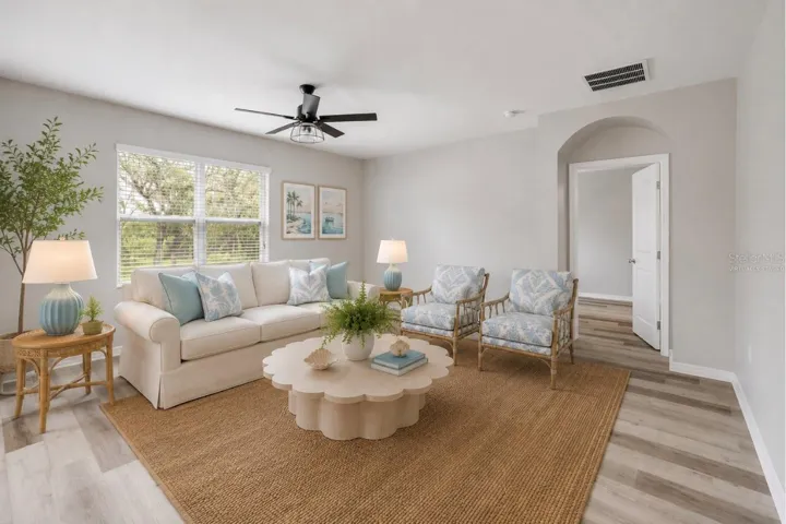 Virtually Staged Living Room