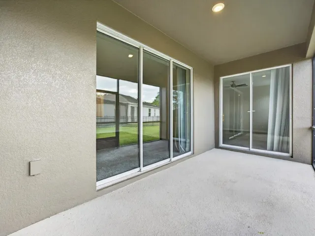 Sliders from Family room and Owner's Suite