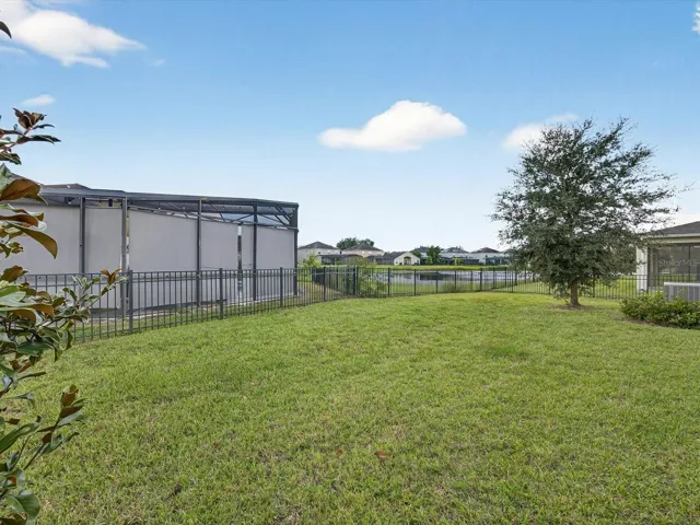 Large fenced yard