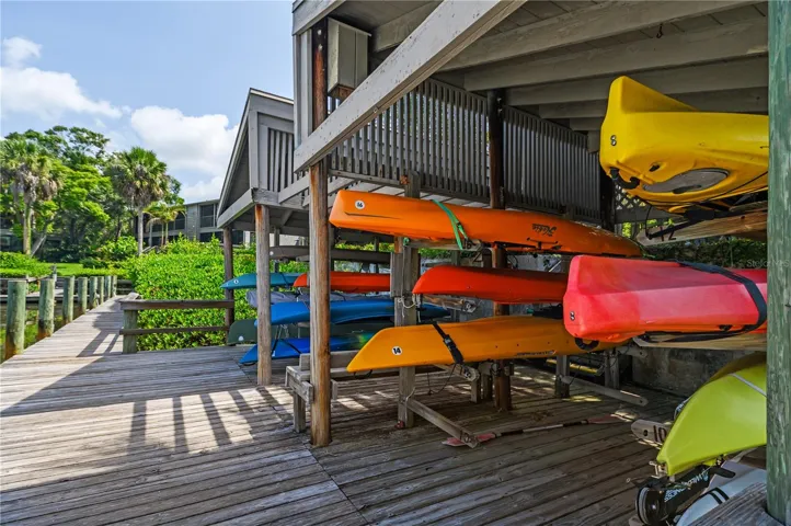 Harbor kayak storage
