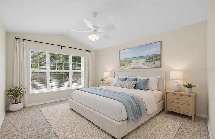 Virtually Staged Primary Bedroom