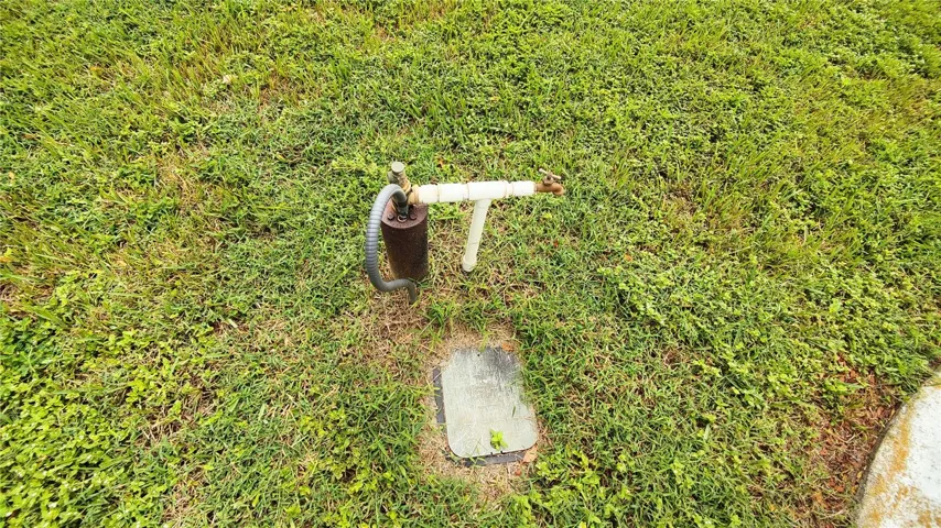 Irrigation well and sprinkler zone control valves so you have free water to keep you lawn and shrubs beautiful and green to have a picture perfect yard.  Water can also be used to refill pool saving you money on your city water bill