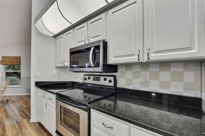 Stainless steel microwave and smooth top range