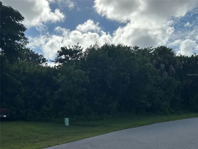 Front of lot from left to right