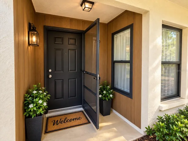 Staged front entry