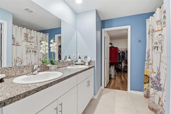 Master Bath view of walk in Closet