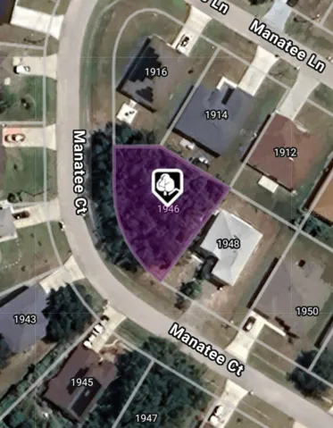 Aerial view of property