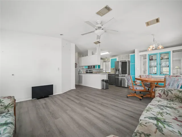 Living Room, Dinette and Kitchen