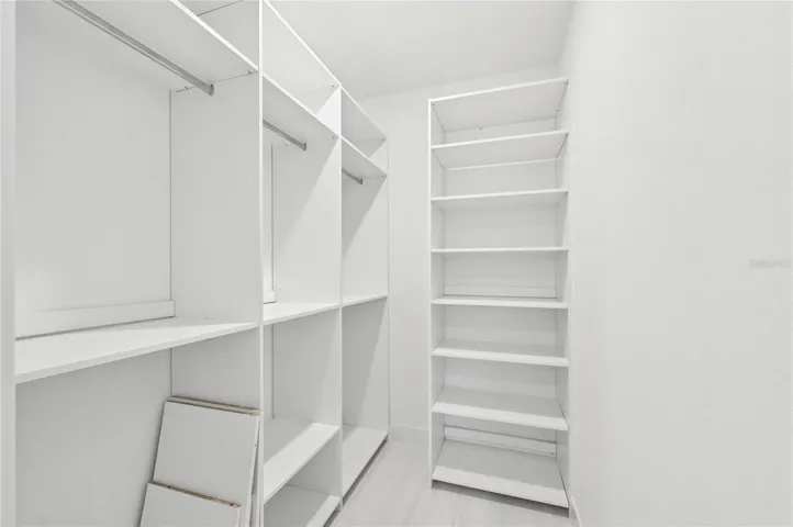 Junior Primary's walk-in closet