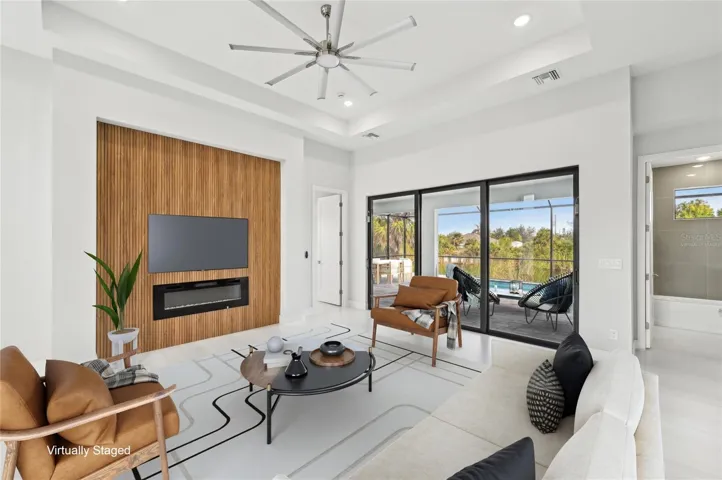 Living Room - virtually staged