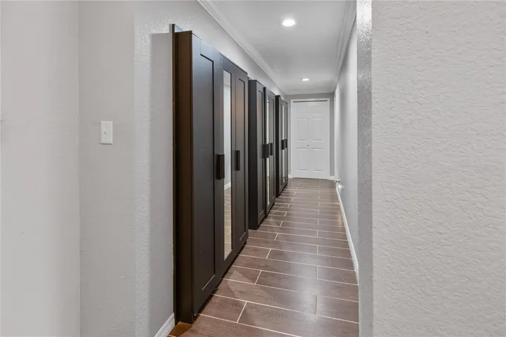 Hallway with Built in Storage