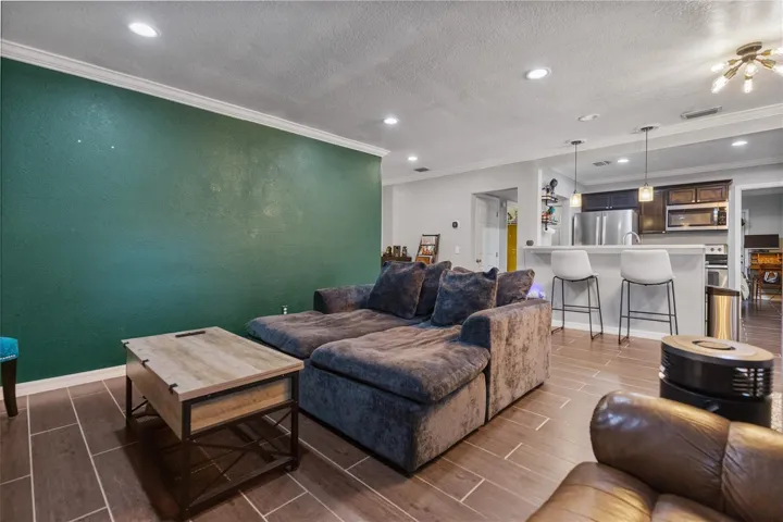 Living Room with Accent Wall